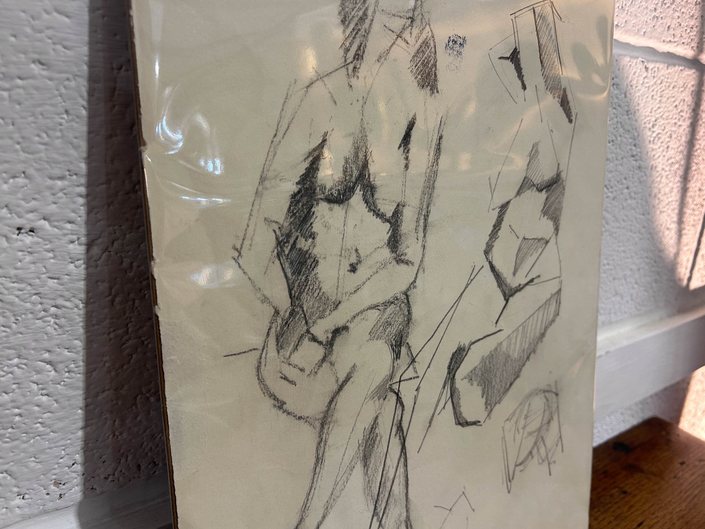 Original Oil Painting Figurative Sketch by Artist Derek King