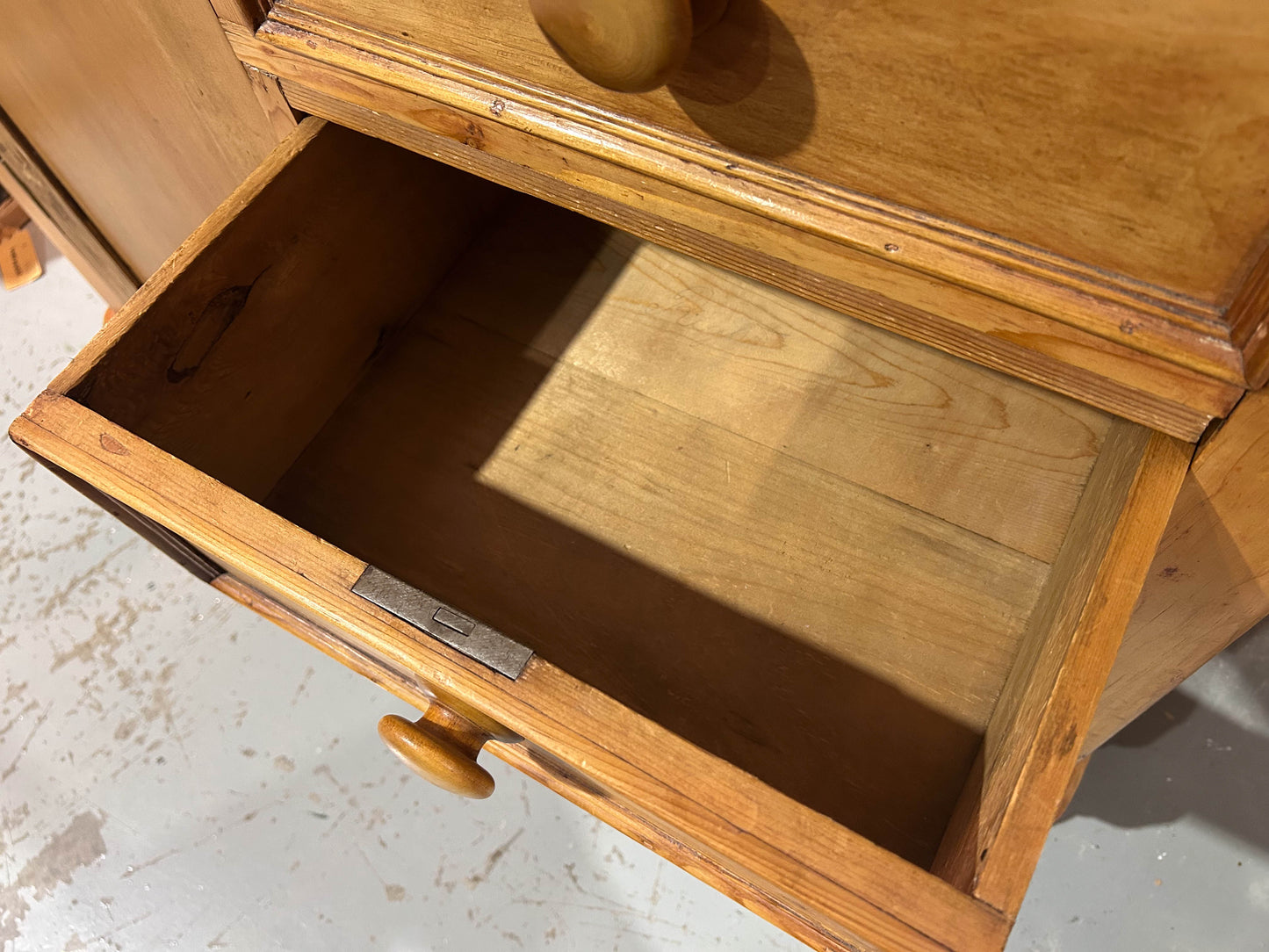 Vintage Antique Edwardian Pine Washstand / Chiffonier Table / Storage Cabinet