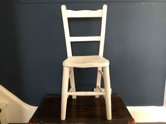 Vintage Hand-Painted Small Wooden Decorative Chair