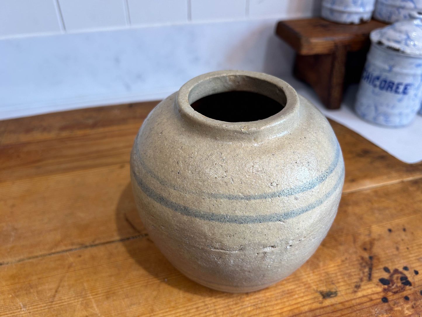 Antique 19th Century Chinese Ginger Jar Pot