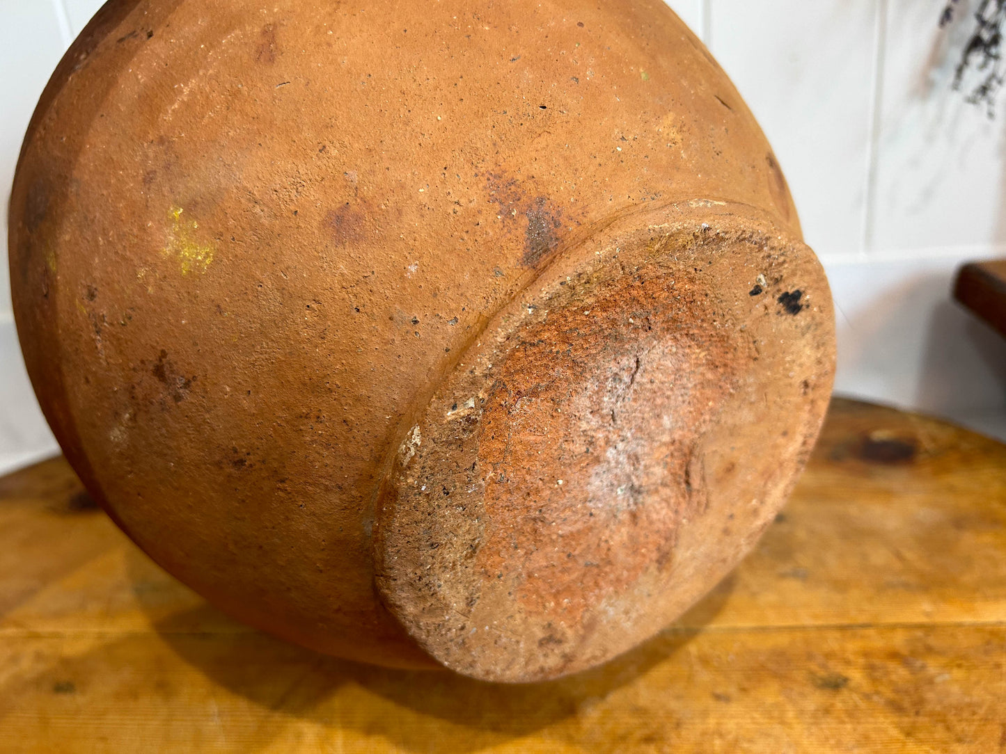 Large Antique Bulgarian Terracotta Ceramic Jar