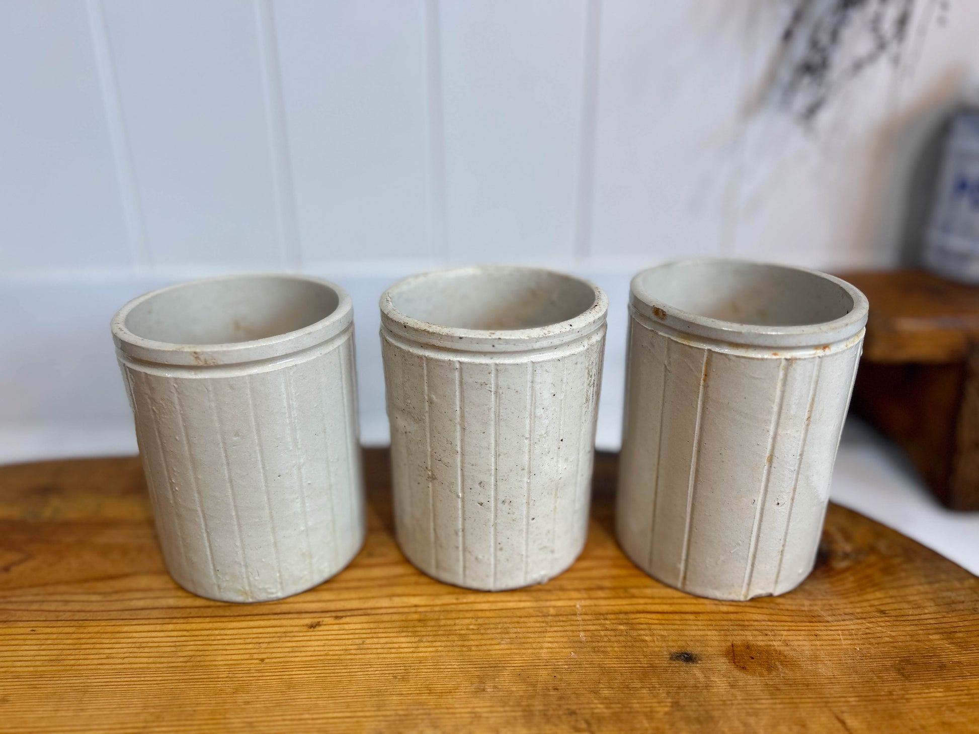 Antique Glazed Stoneware Hartley's Jam Jar Pot