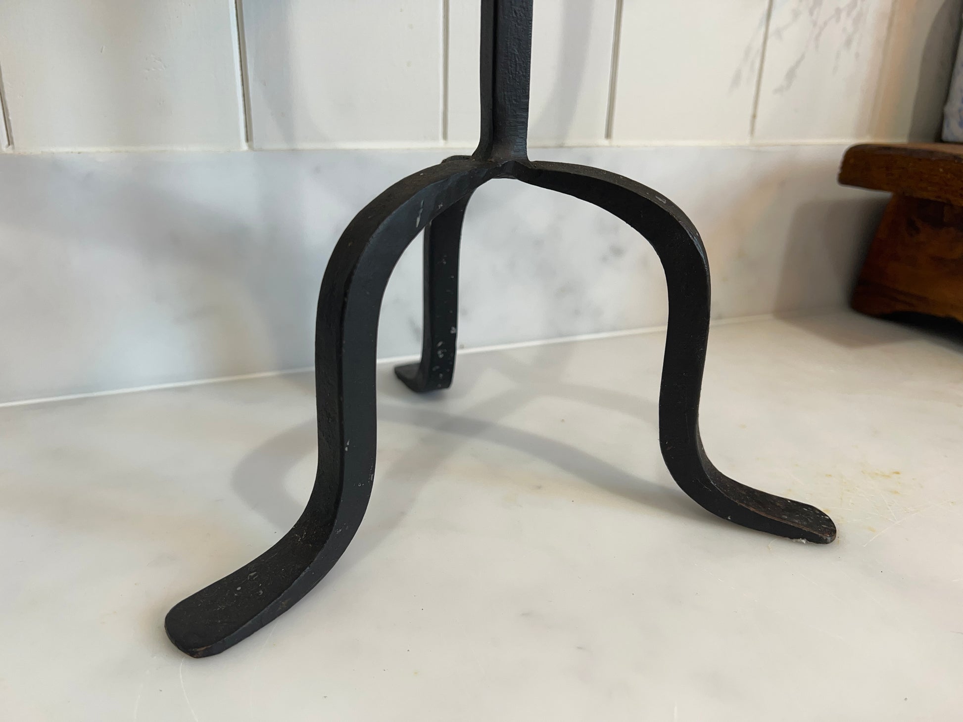 Tall Black Wrought Iron Candle Holder Candleabra