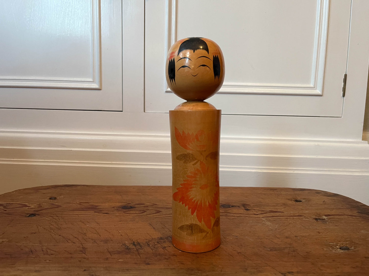 Vintage Antique Wooden Hand-Painted Japanese Kokeshi Doll (Sold Individually)