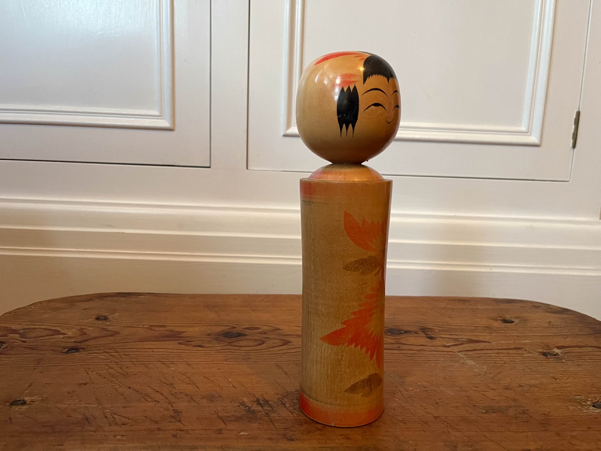 Vintage Antique Wooden Hand-Painted Japanese Kokeshi Doll (Sold Individually)