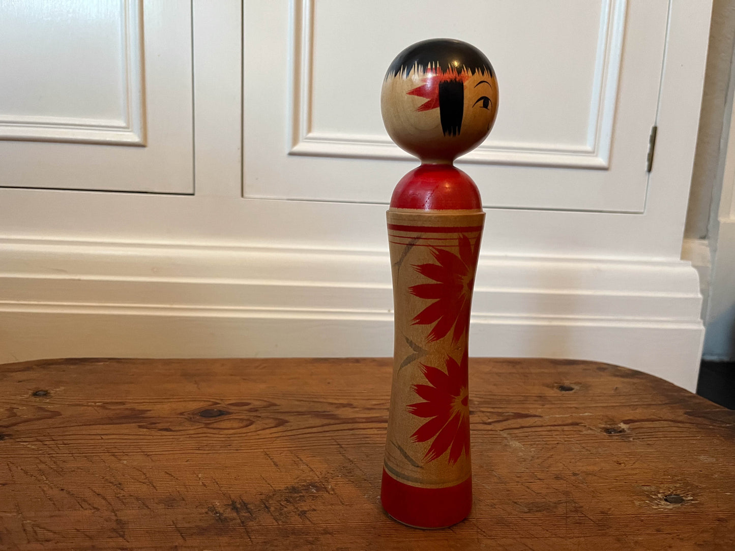 Vintage Antique Wooden Hand-Painted Japanese Kokeshi Doll (Sold Individually)