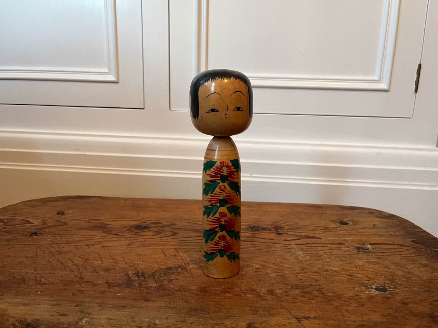 Vintage Antique Wooden Hand-Painted Japanese Kokeshi Doll (Sold Individually)