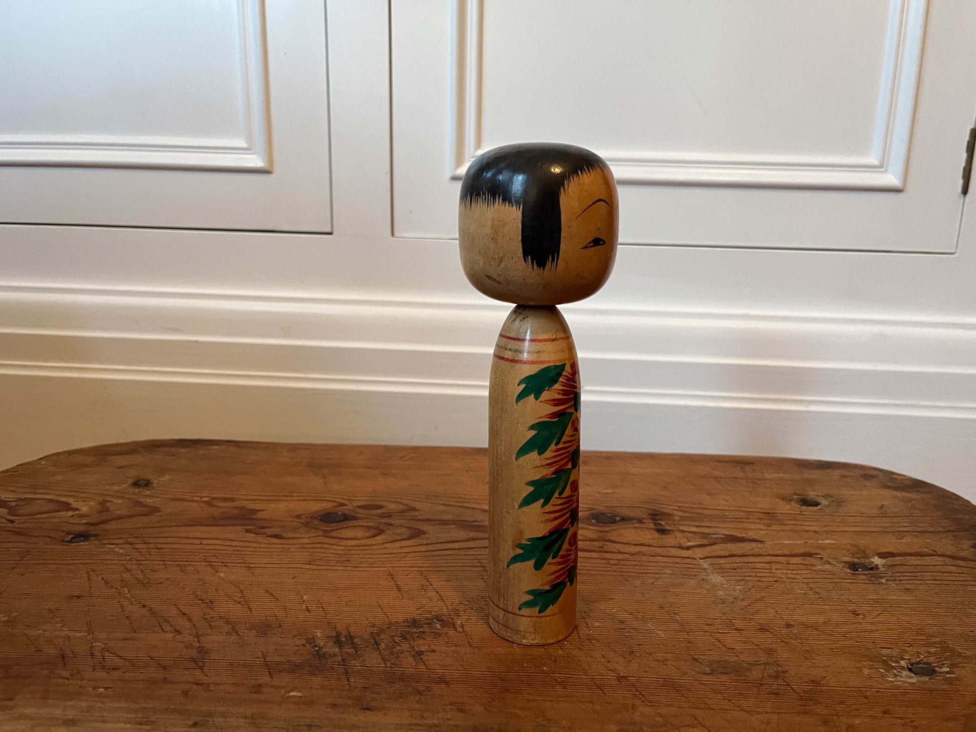 Vintage Antique Wooden Hand-Painted Japanese Kokeshi Doll (Sold Individually)