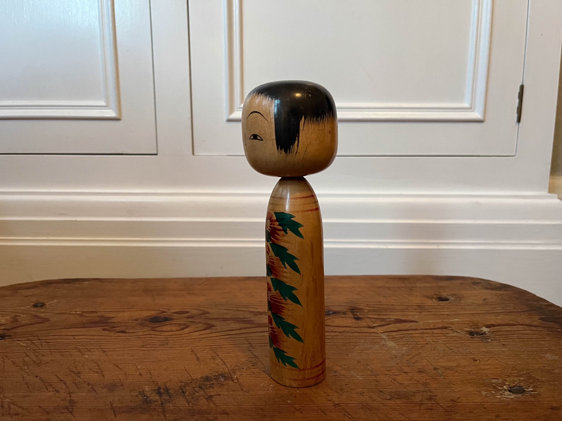 Vintage Antique Wooden Hand-Painted Japanese Kokeshi Doll (Sold Individually)