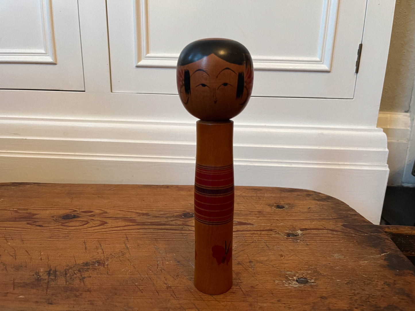 Vintage Antique Wooden Hand-Painted Japanese Kokeshi Doll (Sold Individually)