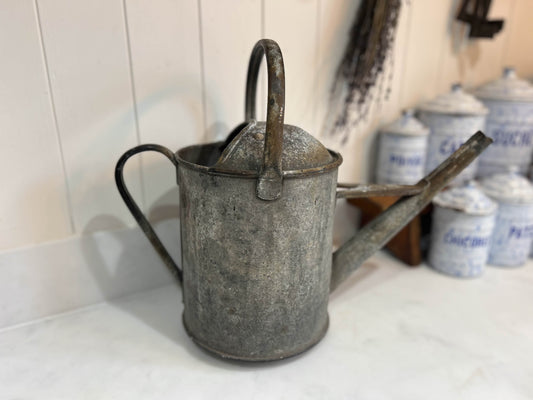 Small Vintage Antique Galvanised Garden Watering Can