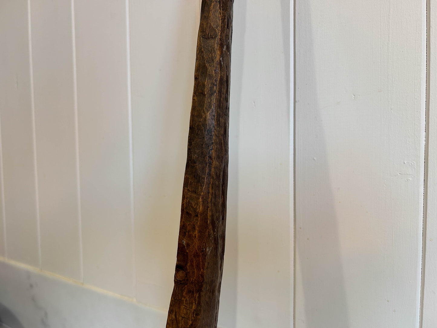 Vintage Long Handled Hand Carved Wooden Spoon