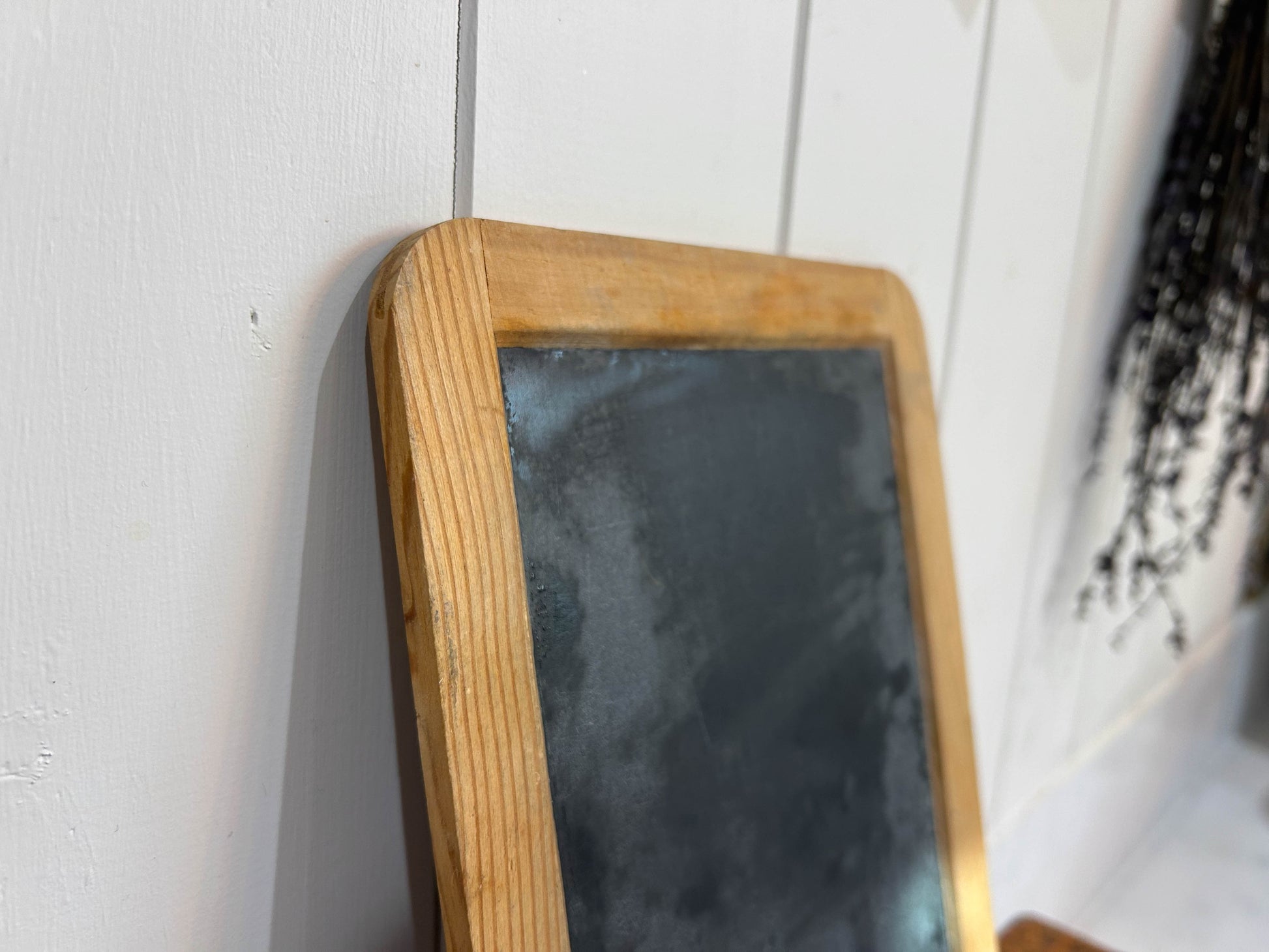 Handcrafted Vintage Child's Chalkboard with Wooden Frame