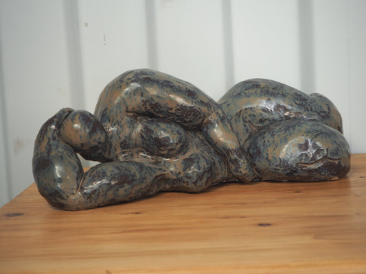 Solid Heavy Curvaceous Female Figure Sculpture / Contemporary Art