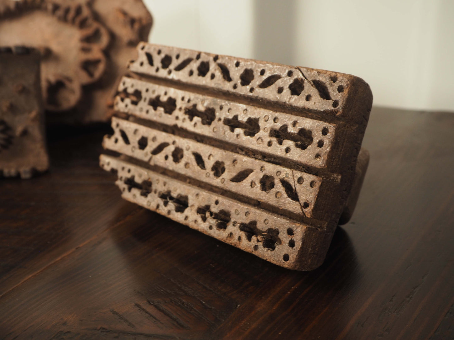 Collection of Indian Wooden Printing Block Stamps (Sold Individually)