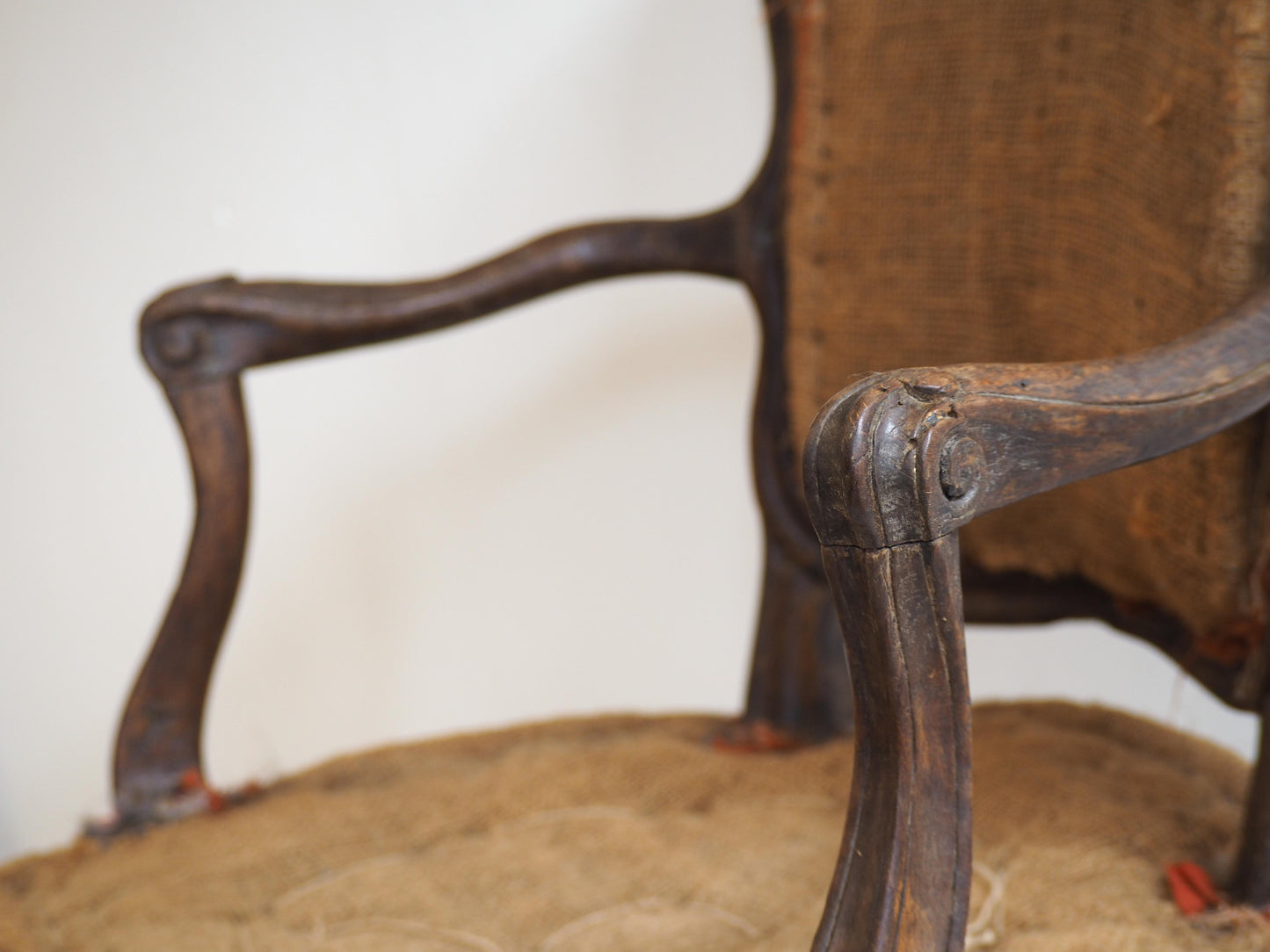 Antique Vintage Stripped French Chair in the Style of Louis XV / Occasion Chair