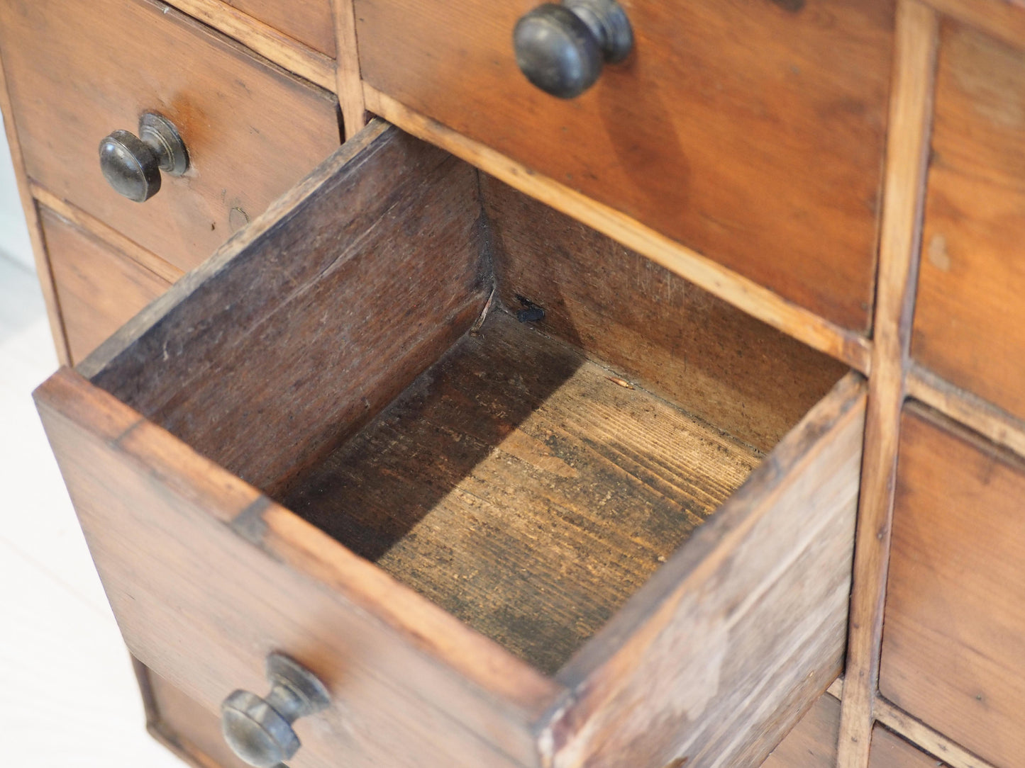 Vintage Antique Wooden Multi-Drawer Apothecary Cabinet / Chest of Drawers