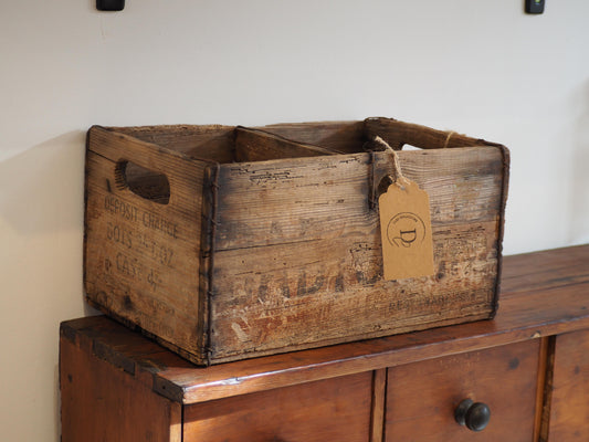 Original Rare Vintage Wooden Babycham Bottle Crate, Advertising Collectible Box