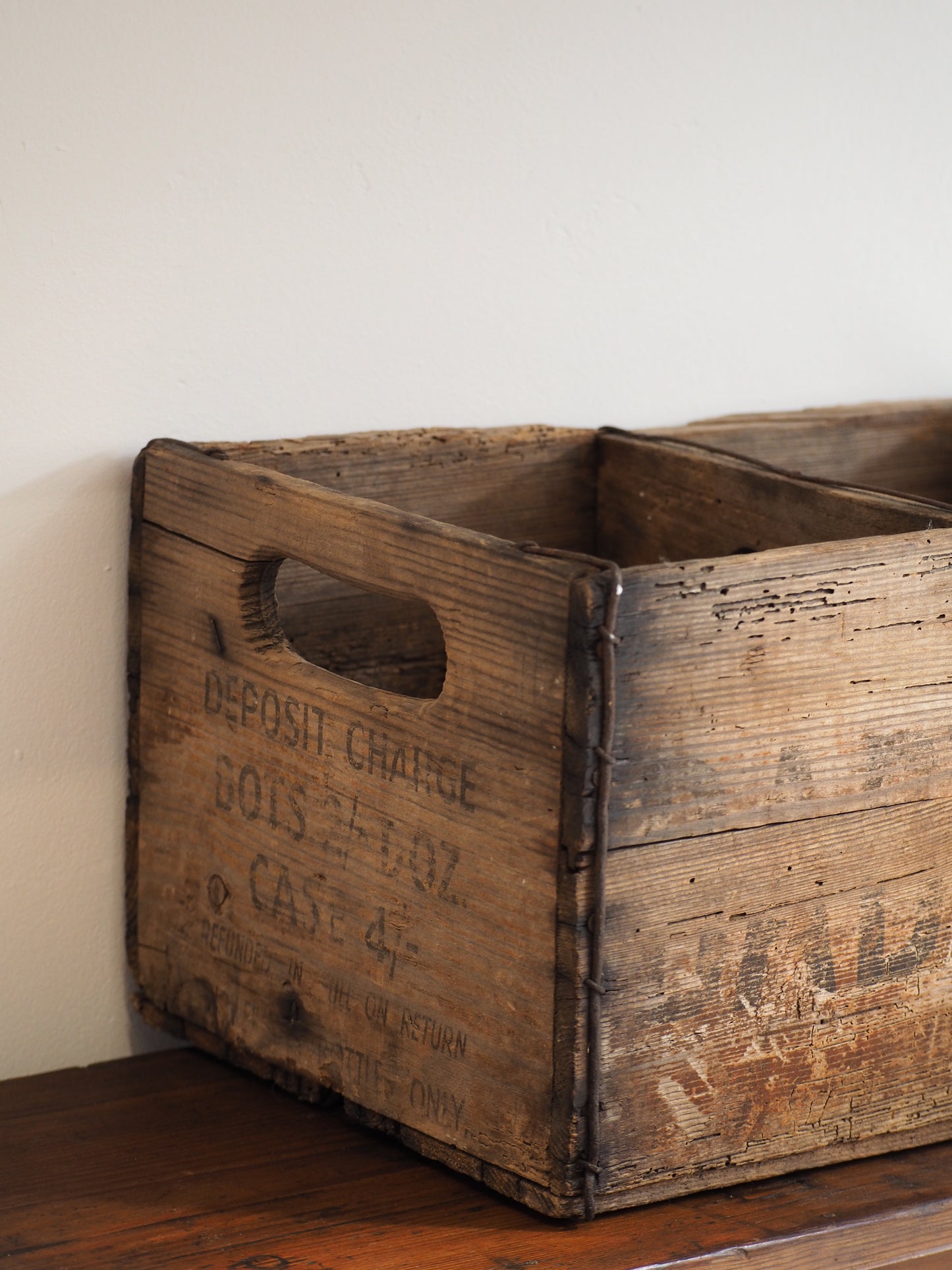 Original Rare Vintage Wooden Babycham Bottle Crate, Advertising Collectible Box