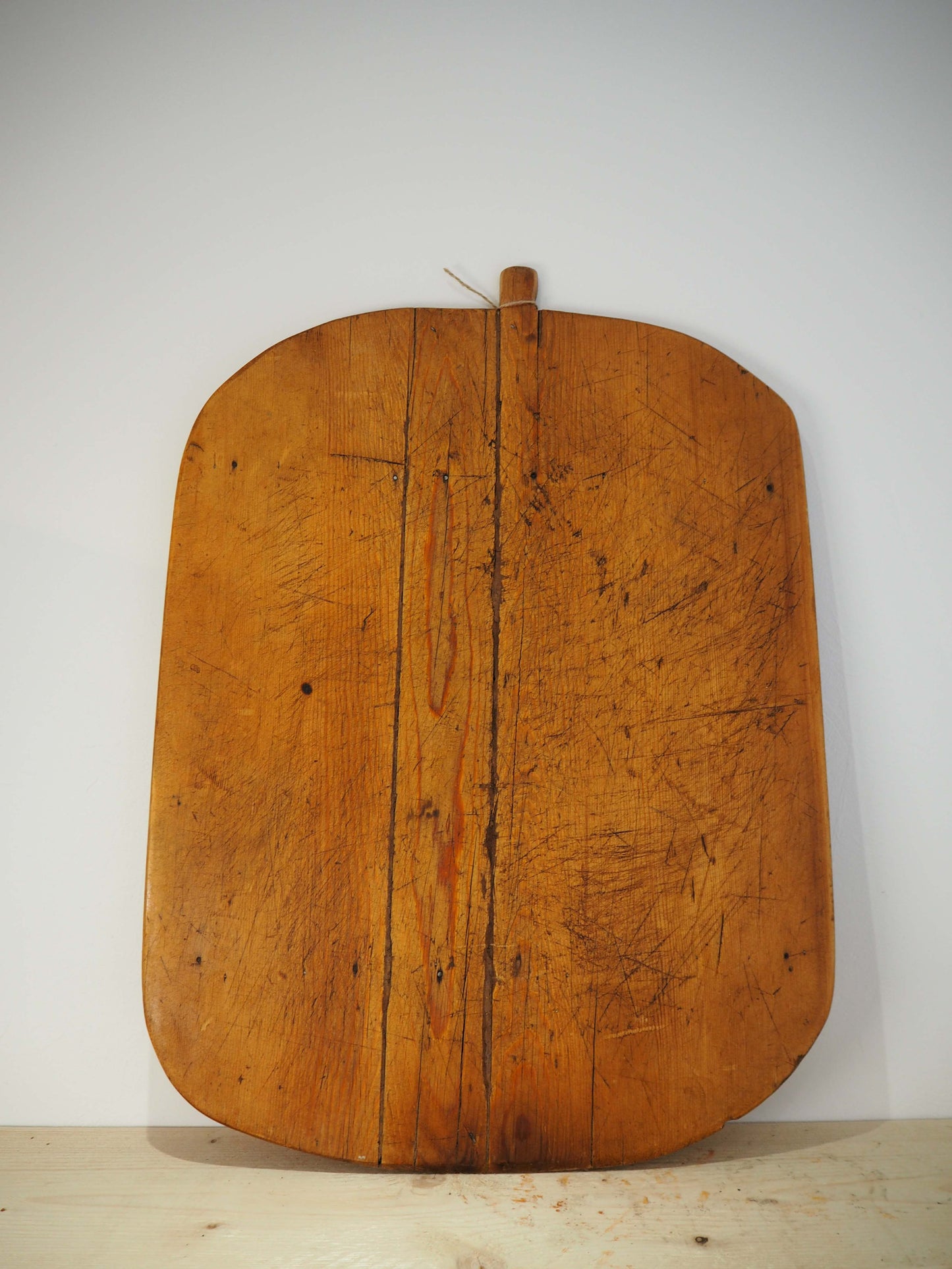 Antique Vintage Large Turkish Wooden Bread Board / Chopping Charcuterie Board / Wooden Serving Plate