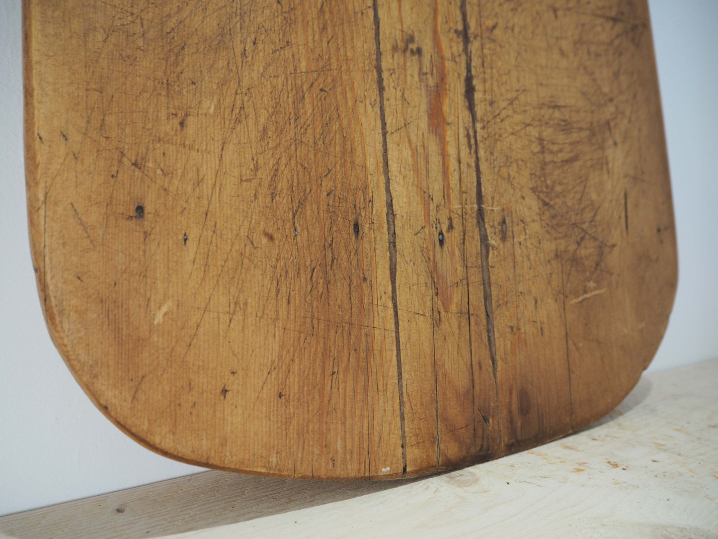 Antique Vintage Large Turkish Wooden Bread Board / Chopping Charcuterie Board / Wooden Serving Plate