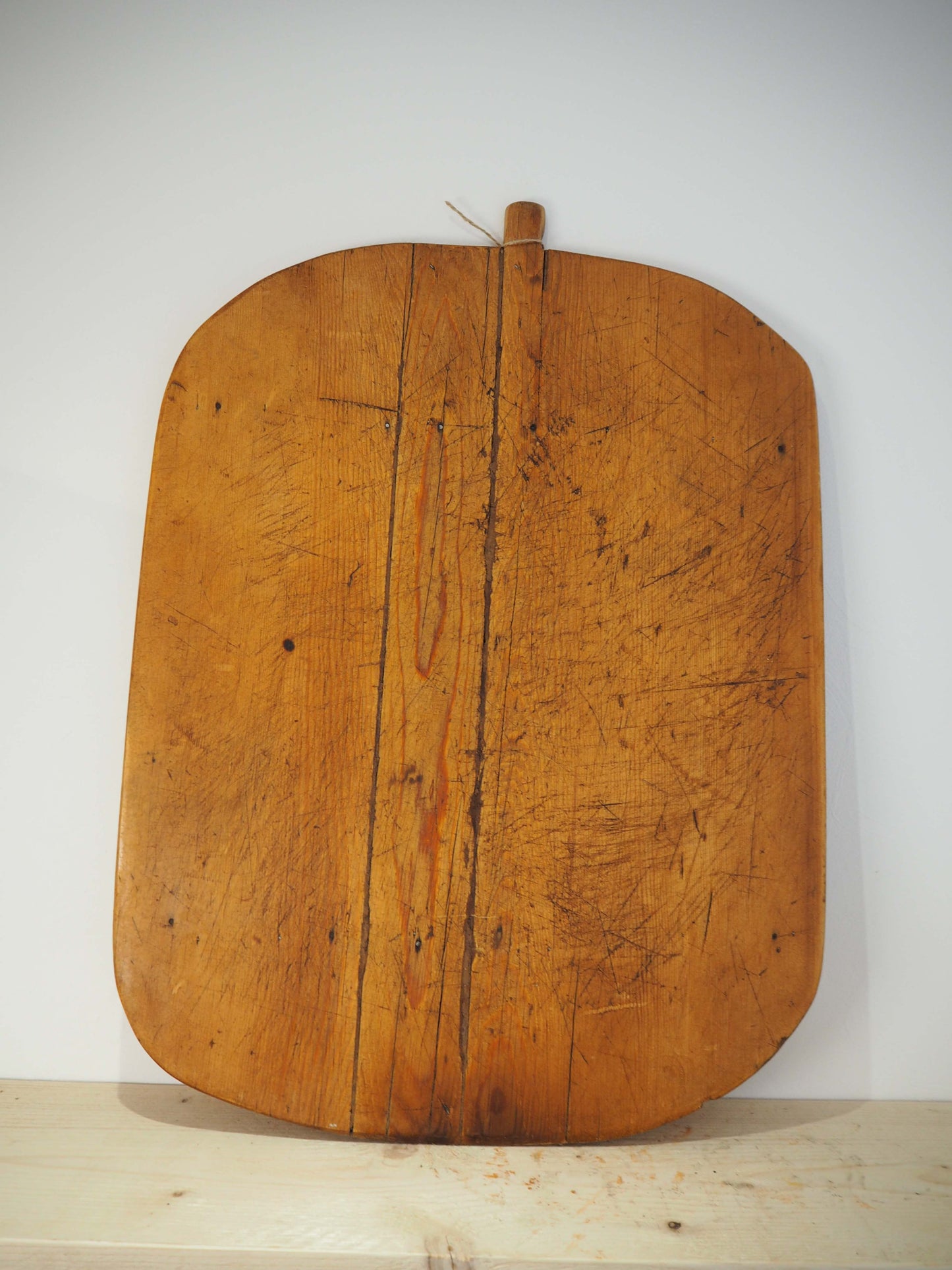 Antique Vintage Large Turkish Wooden Bread Board / Chopping Charcuterie Board / Wooden Serving Plate