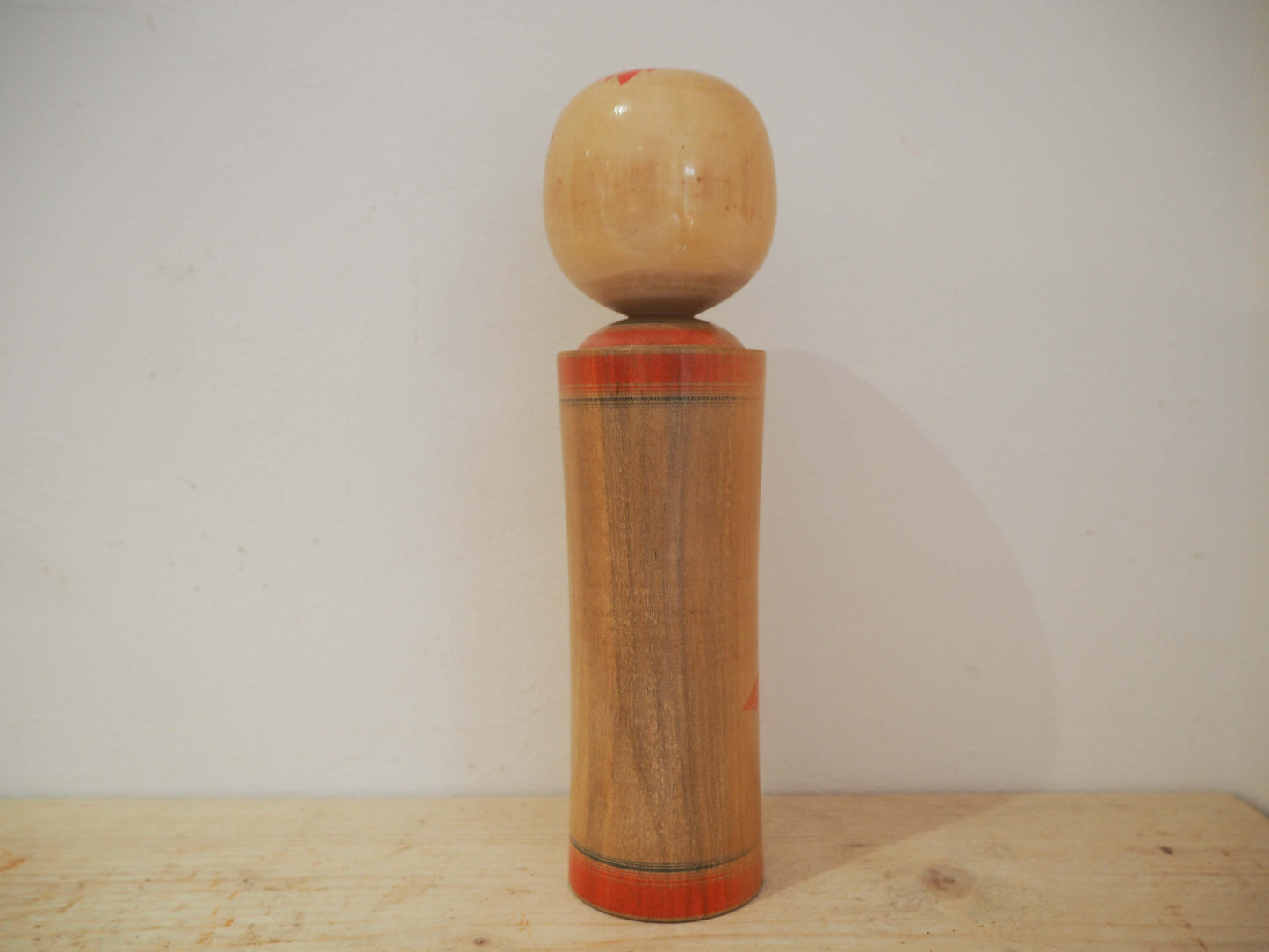 Vintage Antique Wooden Hand-Painted Mid-Century Japanese Kokeshi Dolls