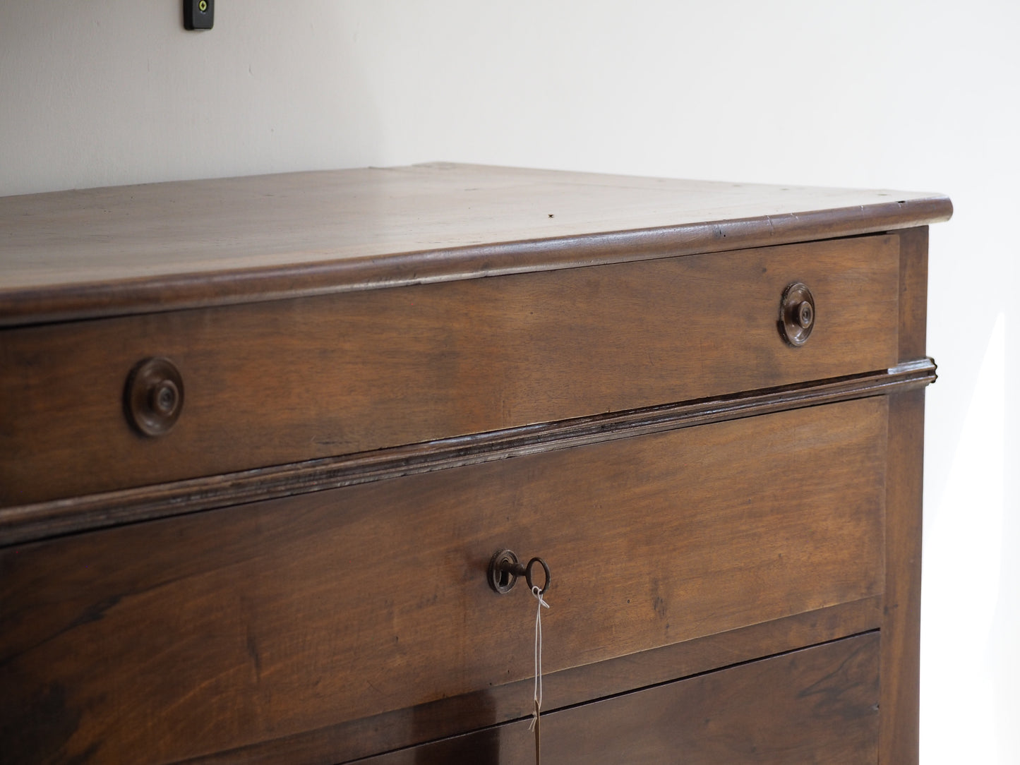 Antique 19th Century French Louis Philippe Walnut Commode / Chest of Drawers