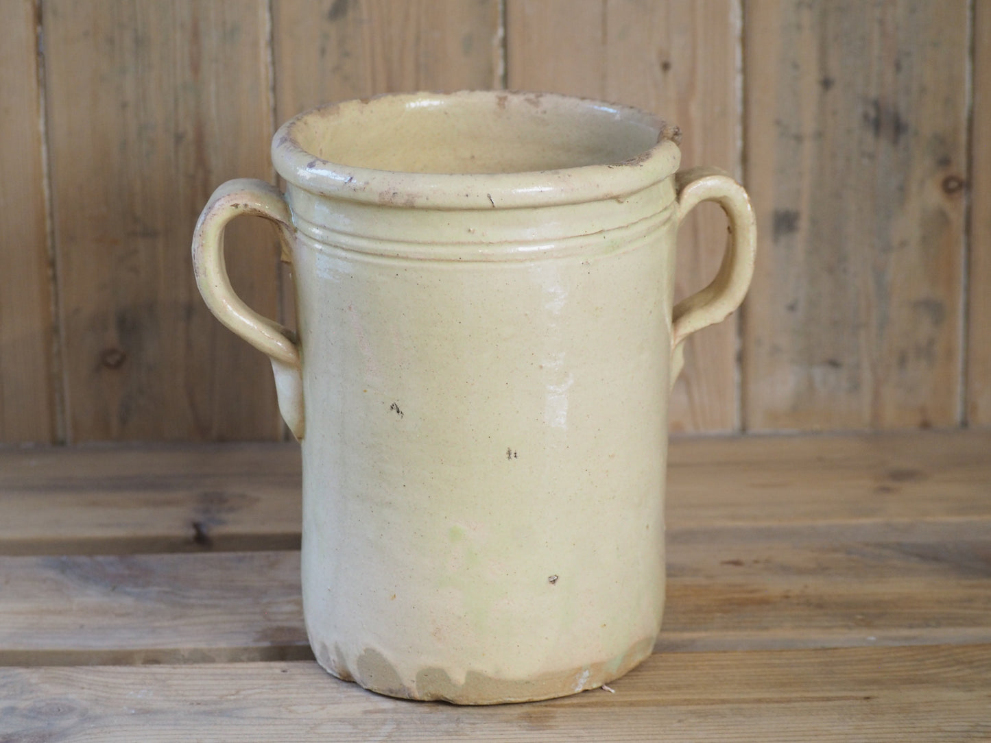 Antique 19th Century Italian Anchovy Pot / Confit, Sardine Jar