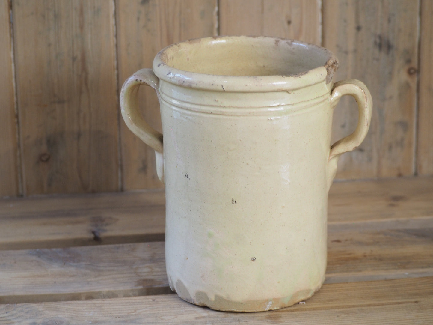 Antique 19th Century Italian Anchovy Pot / Confit, Sardine Jar