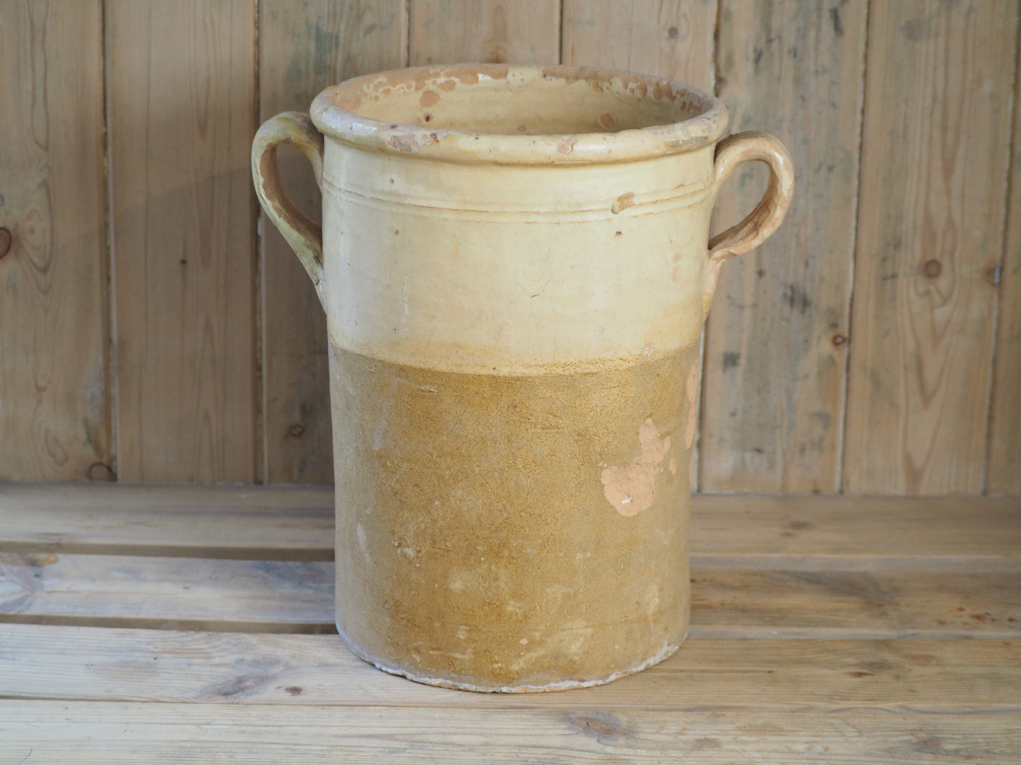 Antique 19th Century Italian Anchovy Pot / Confit, Sardine Jar