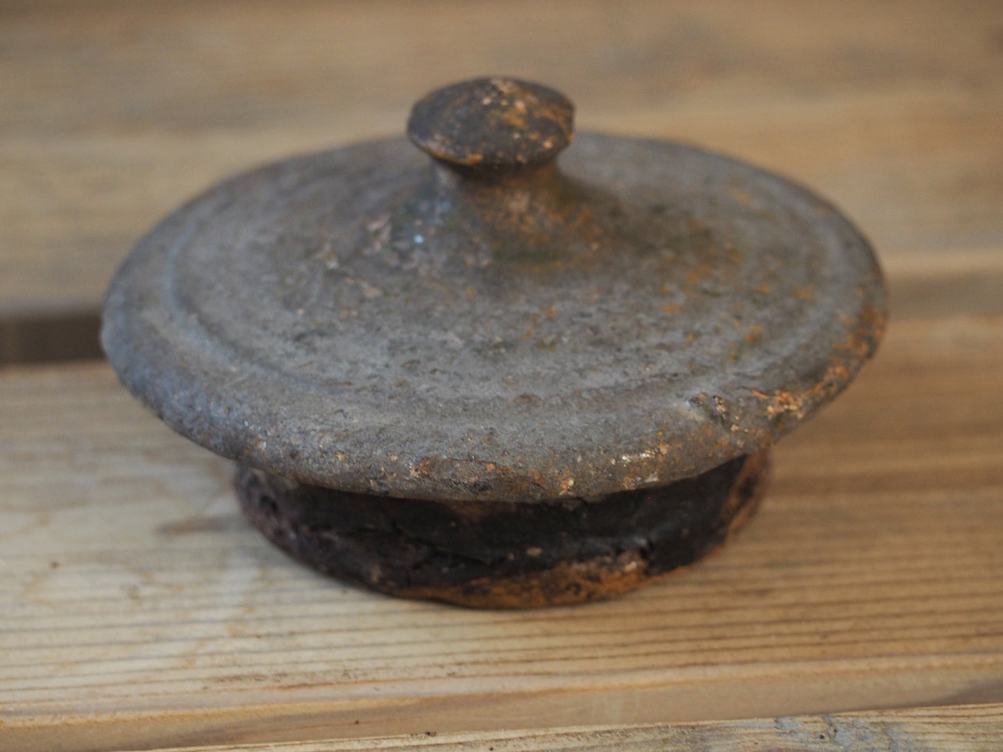 Antique Large 18th Century French Terracotta Walnut Oil Jar / Decorative Jug