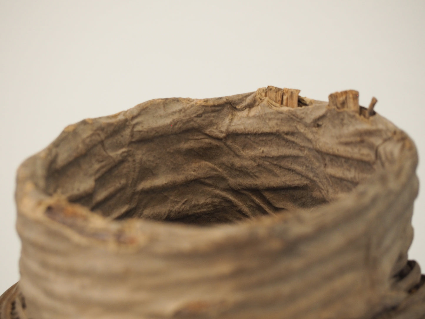 Antique Early 20th Century Chinese Woven Willow Oil Container / Wicker Jar (Sold Individually)
