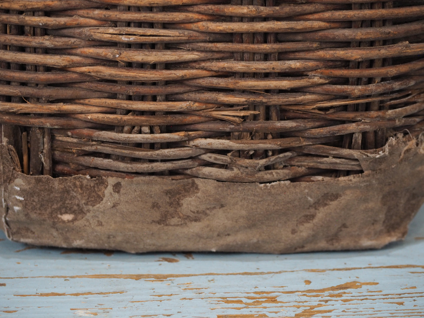 Antique Early 20th Century Chinese Woven Willow Oil Container / Wicker Jar (Sold Individually)