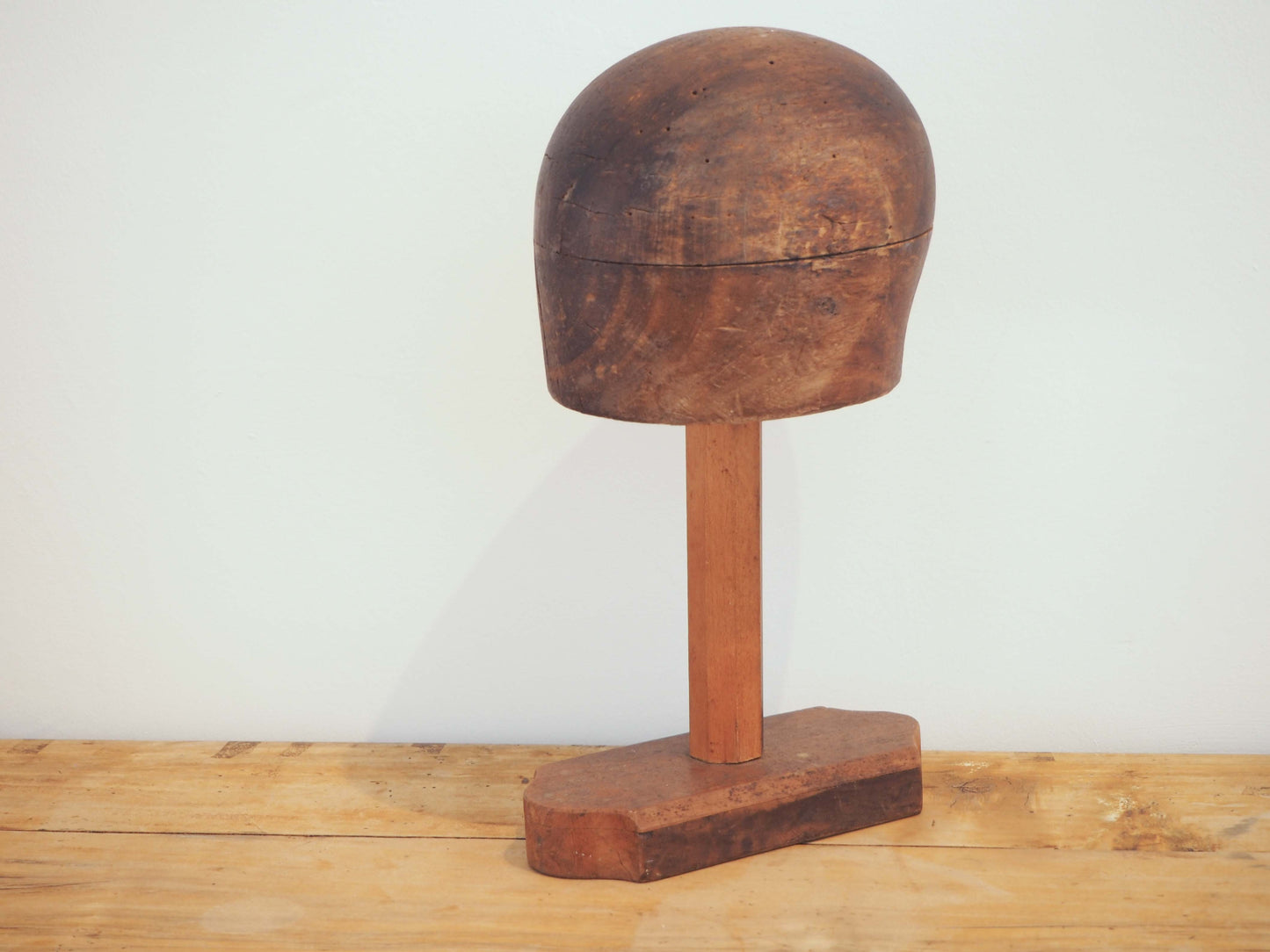 Antique Vintage French Wooden Millinery Hat Stand / Haberdashery Shop Display