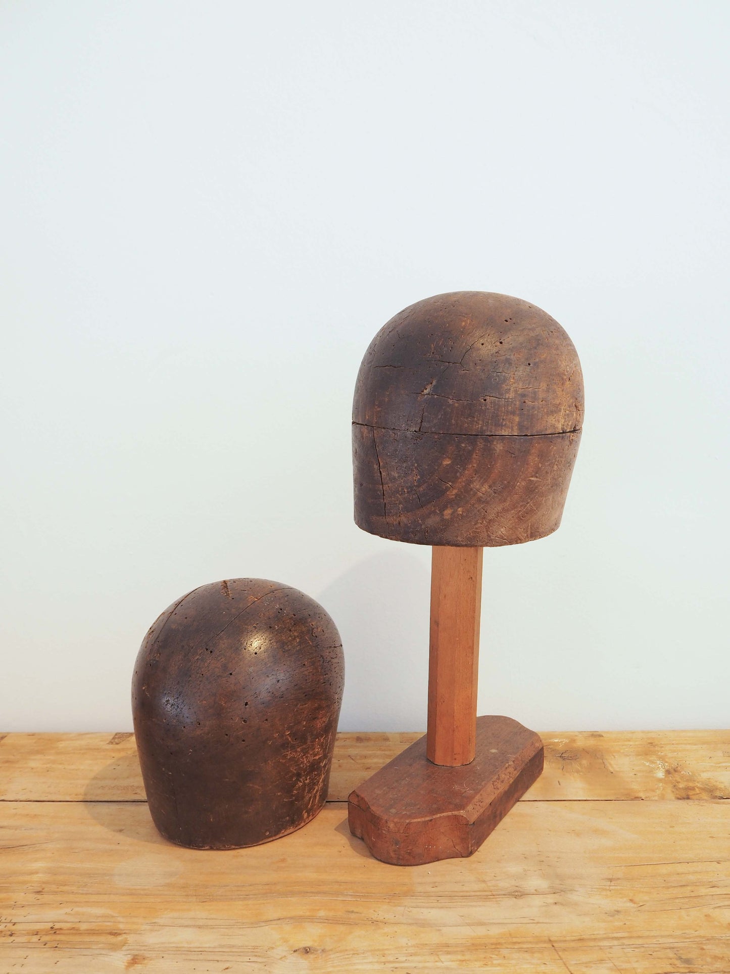 Antique Vintage French Wooden Millinery Hat Stand / Haberdashery Shop Display