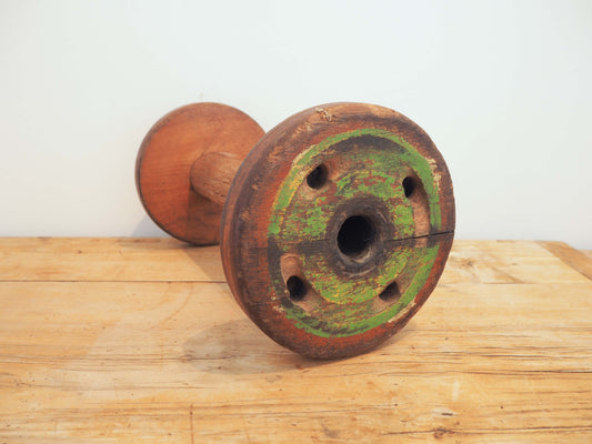 Vintage Wooden Textile Factory Bobbin / Industrial Spools (Sold Individually)