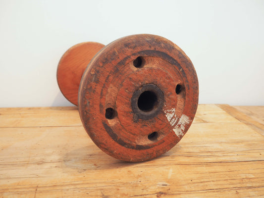 Vintage Wooden Textile Factory Bobbin / Industrial Spools (Sold Individually)