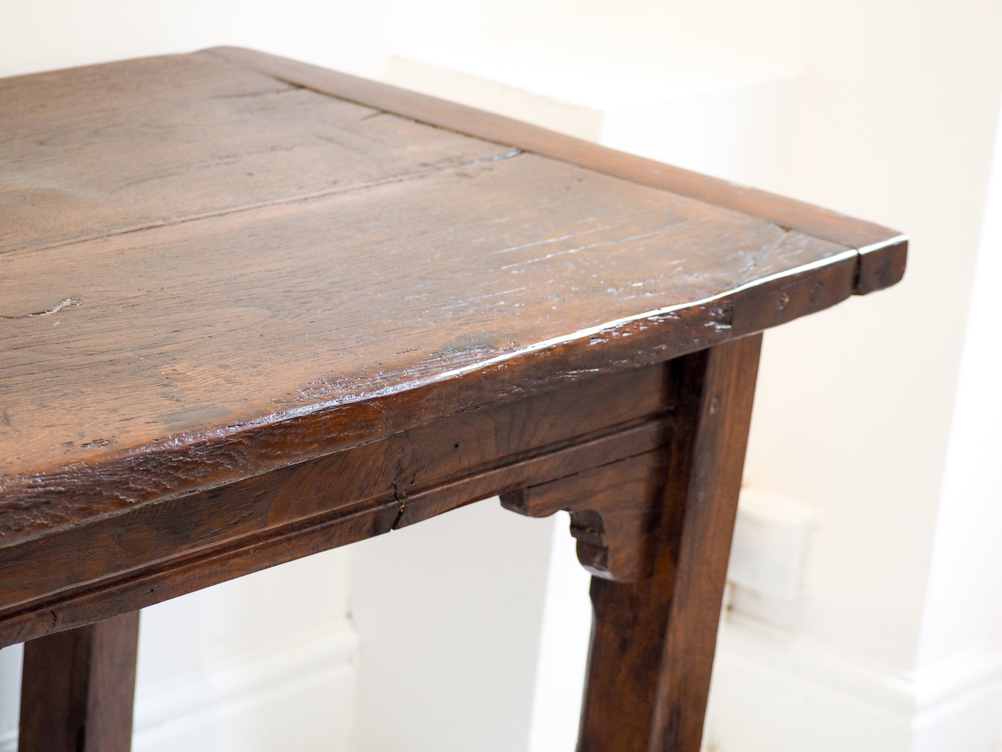 Antique Large Oak Farmhouse Refectory Table / Kitchen Dining Table