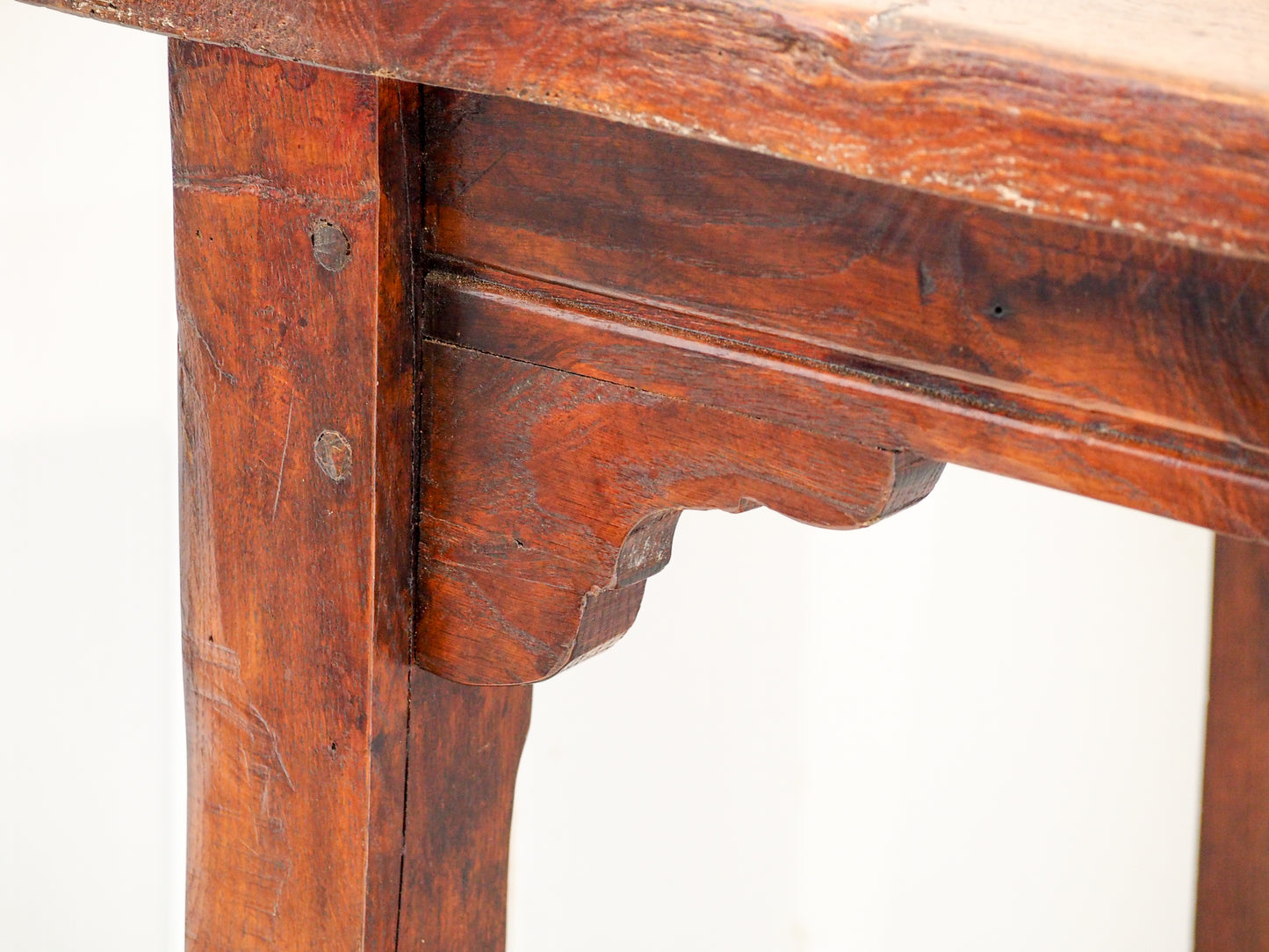 Antique Large Oak Farmhouse Refectory Table / Kitchen Dining Table