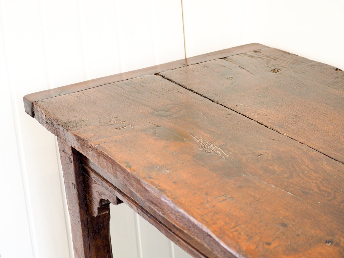 Antique Large Oak Farmhouse Refectory Table / Kitchen Dining Table