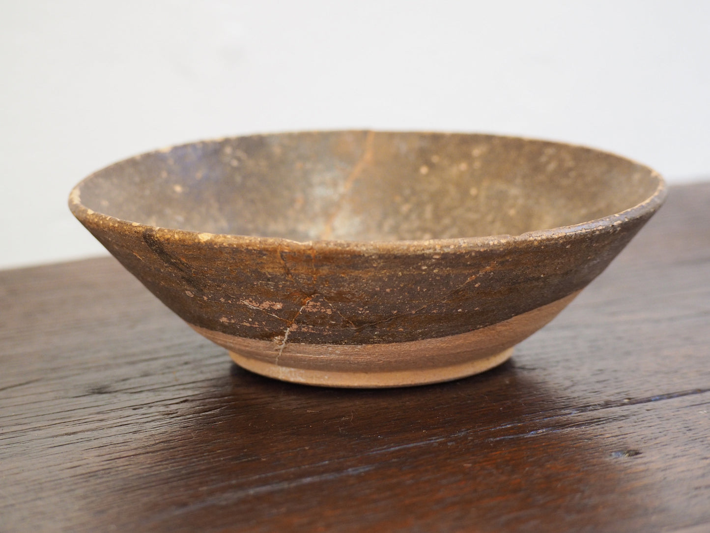 Antique Chinese Song Dynasty Brown Glazed Ceramic Bowl (Sold Individually)