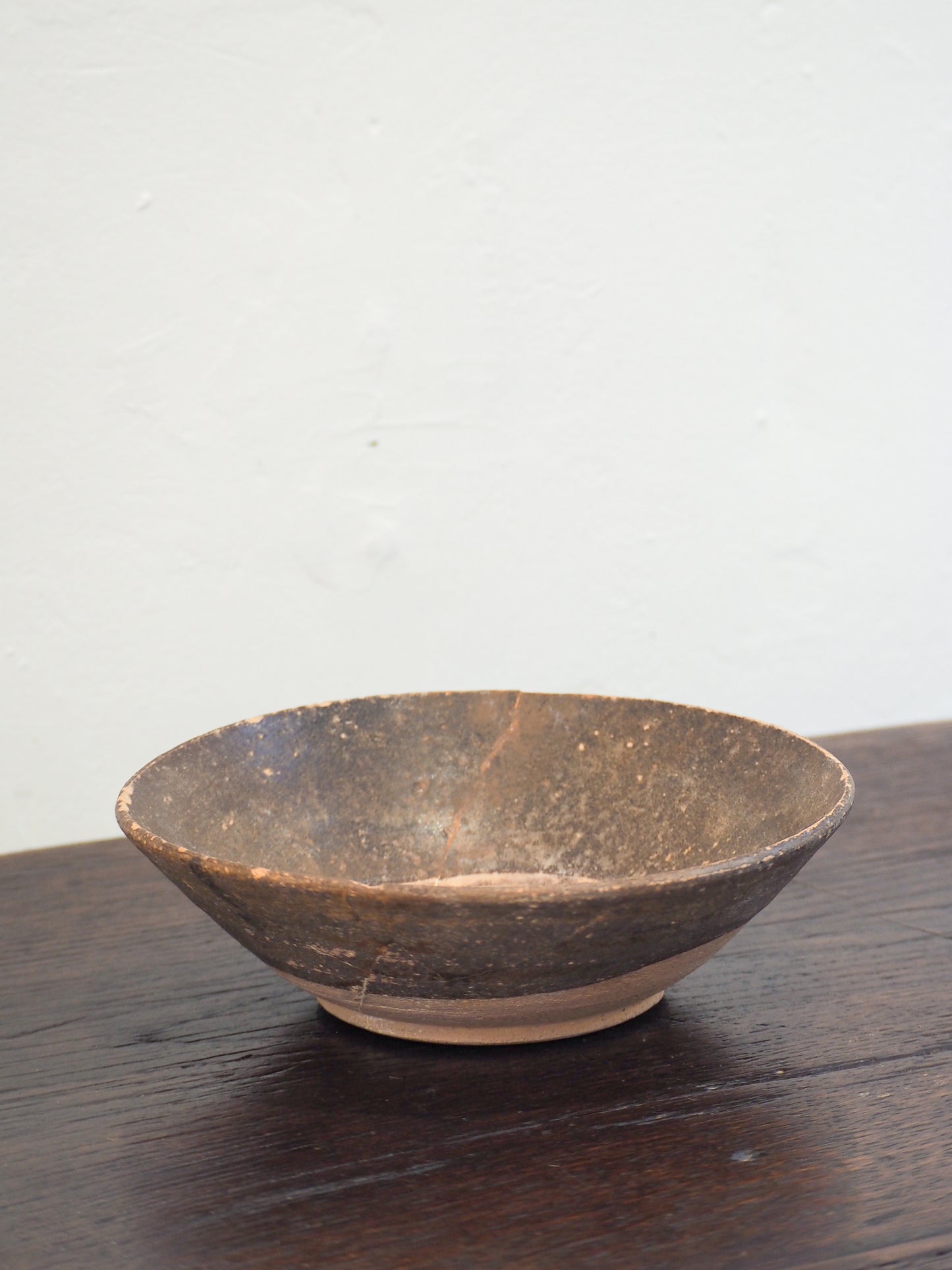 Antique Chinese Song Dynasty Brown Glazed Ceramic Bowl (Sold Individually)