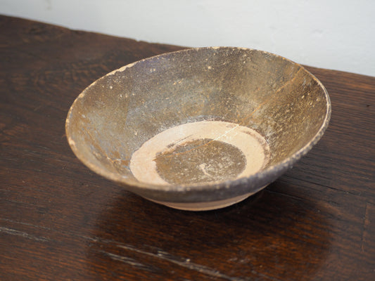 Antique Chinese Song Dynasty Brown Glazed Ceramic Bowl (Sold Individually)