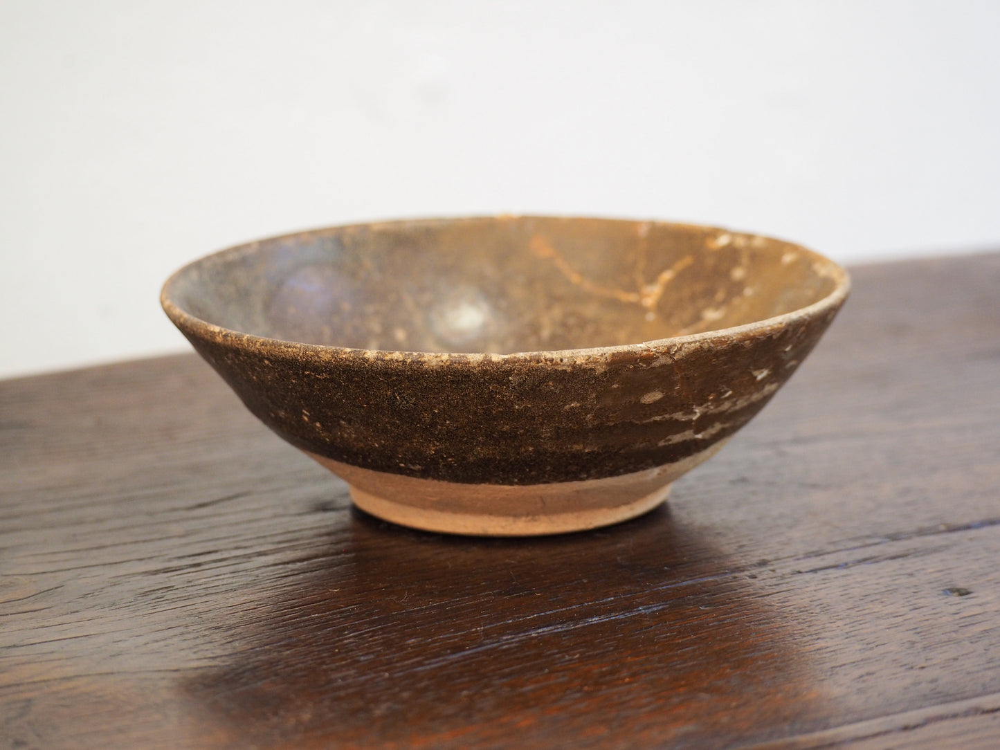 Antique Chinese Song Dynasty Brown Glazed Ceramic Bowl (Sold Individually)