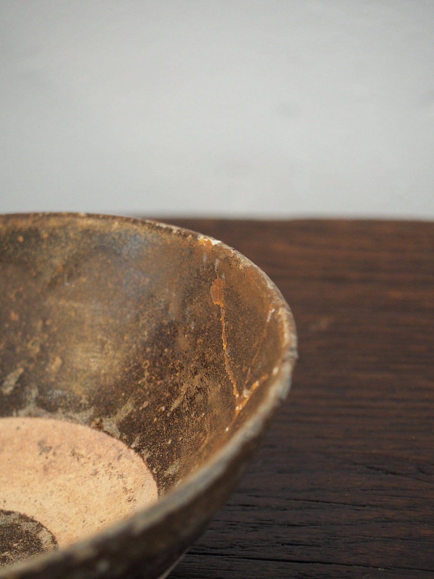 Antique Chinese Song Dynasty Brown Glazed Ceramic Bowl (Sold Individually)