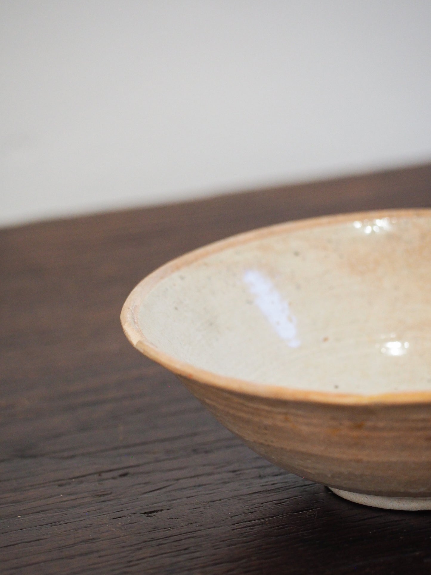 Antique Chinese Song Dynasty Cream Glazed Ceramic Bowl (Sold Individually)