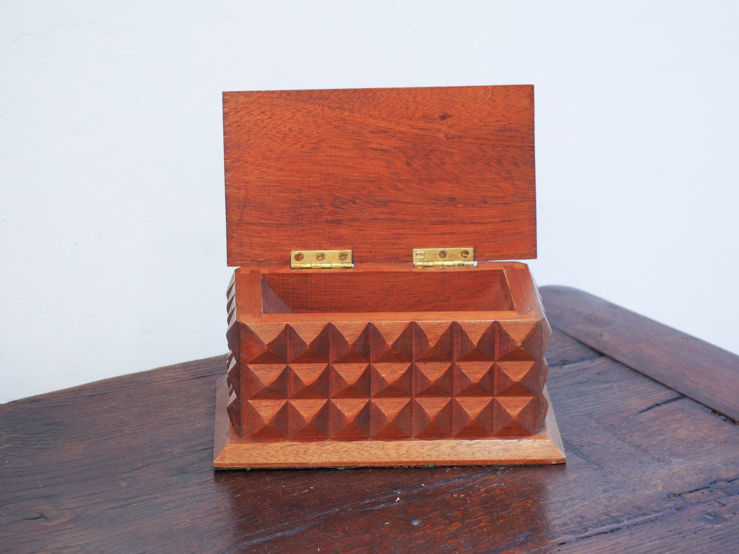 Vintage Mid-Century Lidded Trinket Box / Jewellery Box