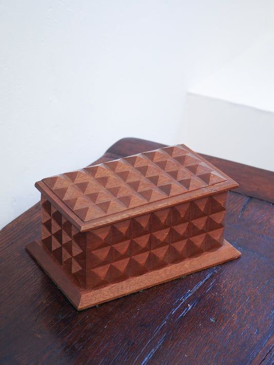 Vintage Mid-Century Lidded Trinket Box / Jewellery Box