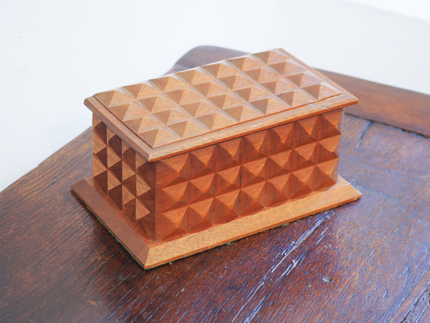 Vintage Mid-Century Lidded Trinket Box / Jewellery Box